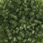 Bugles Twist Miyuki 10/0 Hex Cut 158 - Verde oliva trasparente x10g|raw }}