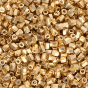 Bugles Twist Miyuki 10/0 Hex Cut 182 - Oro galvanizzato x10g