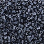 Bugles Twist Miyuki 10/0 Hex Cut 2001 - Gunmetal Mat x10g|raw }}