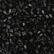 Bugles Twist Miyuki 10/0 Hex Cut 401 - Nero opaco x10g