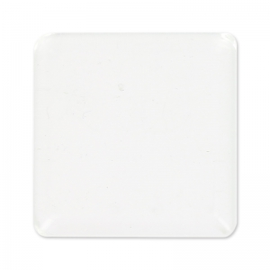 Cabochon quadrato lente in vetro mm. 15 Crystal x1