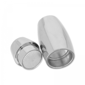 Chiusura magnetica per cordoni 7mm in Acciaio inox x1