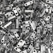 Perline Miyuki Quarter Tila 5x1,2x1,9 mm QTL-194 - Placcate Palladio confezione da 50g