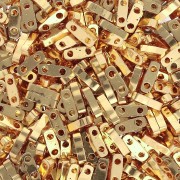 Perline Miyuki Quarter Tila 5x1,2x1,9 mm QTL-191 - Placcate in oro 24 carati x 50 g