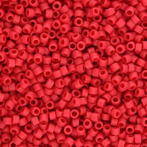 Miyuki Delica 11/0 DB0796 - Rosso opaco semi tinto confezione da 100g