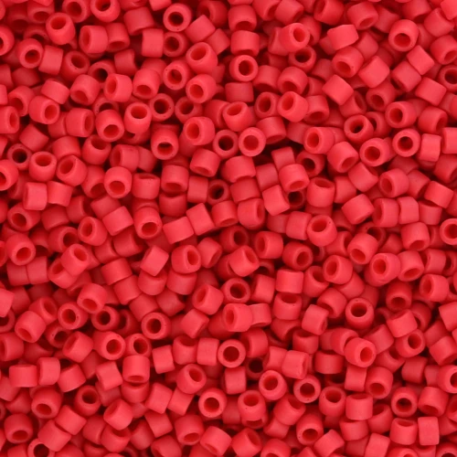 Miyuki Delica 11/0 DB0796 - Rosso opaco semilucido tinto x 100 g