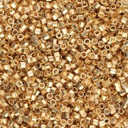 Miyuki Delica 11/0 Hex Cut DBC0031 - Placcato in oro 24 carati x 50 g