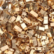 Perline Miyuki Half Tila 5x2,3x1,9 mm HTL-191 - Placcate in oro 24 carati x 50 g