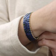 Perline Miyuki Half Tila 5x2,3x1,9 mm HTL-408 - Rosso opaco confezione da 100g