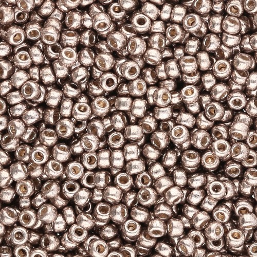 Rocaille Miyuki Duracoat 11/0 4222 - Peltro zincato confezione da 100g
