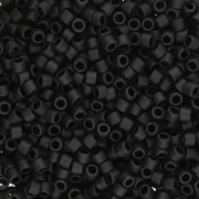 Miyuki Delica 10/0 DBM0310 - Nero opaco confezione da 100g