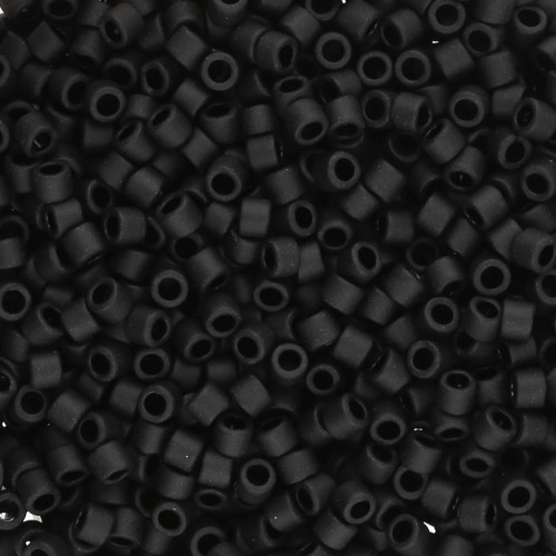 Miyuki Delica 10/0 DBM0310 - Nero opaco confezione da 100g