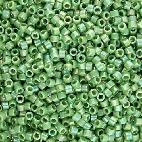 Miyuki Delica 11/0 DB0163 - Verde opaco AB x 100 g