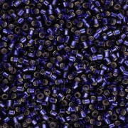 Miyuki Delica 11/0 DB0609 - Viola scuro tinto con rivestimento argentato x 100 g