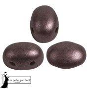 Perle di vetro Samos® by Puca® 5x7 mm - Metal Shine Plum x10g