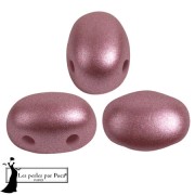 Perle di vetro Samos® by Puca® 5x7 mm - Metal Shine Powder Rose x10g