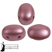 Perle di vetro Samos® by Puca® 5x7 mm - Metal Shine Powder Rose x10g