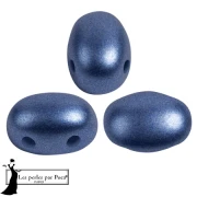 Perle di vetro Samos® by Puca® 5x7 mm - Metal Shine Royal Blue x10g