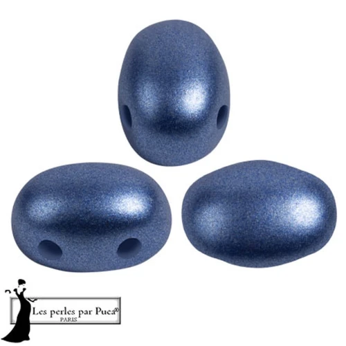 Perle di vetro Samos® by Puca® 5x7 mm - Metal Shine Royal Blue x10g