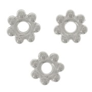 Intercalari 5 mm Placcatura argento antico x10