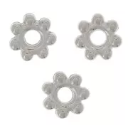 Intercalari 5 mm Placcatura argento antico x10