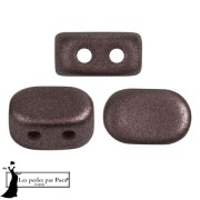 Perle di vetro Lipsi® di Puca® 4x6 mm - Metal Shine Plum x10g