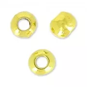 Perle rotonde 3.2 mm Dorato con oro fino x15
