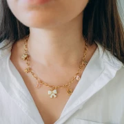 collana - I miei gioielli fai-da-te - Kit per collana di gioielli con charms in acciaio inossidabile Girly Dorato I miei gioielli fai-da-te - Kit per collana di gioielli con charms in acciaio inossidabile Girly Dorato