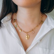 I miei gioielli fai da te - Collana occidentale in acciaio inossidabile Kit di gioielli in oro|raw }}