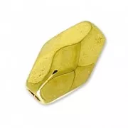 Olive sfaccettate mm. 7x4 Dorato con oro fino x5