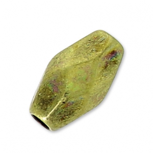 Olive sfaccettate mm. 7x4 bronzo x5