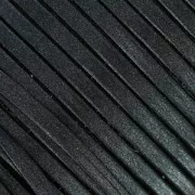 Laccetto cuoio rigenerato doppio lato mm. 3 Dark Grey Metallic xm.1