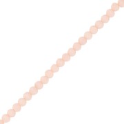 Tonde schiacciate sfaccettate 3.5x3 mm - Nude Frosted x34cm