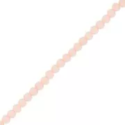 Tonde schiacciate sfaccettate 3.5x3 mm - Nude Frosted x34cm