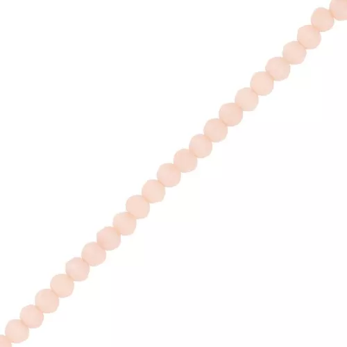 Tonde schiacciate sfaccettate 3.5x3 mm - Nude Frosted x34cm