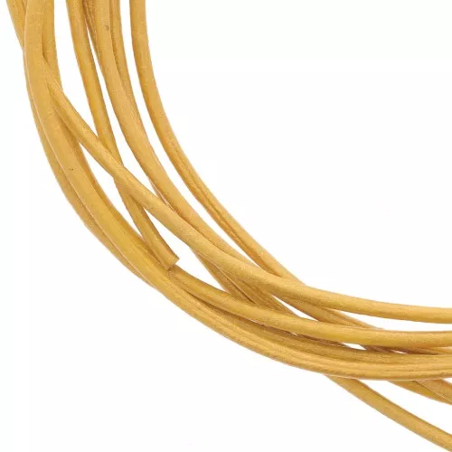 Cordone cuoio mm. 1,5 Dorato x m. 2