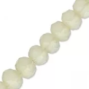 Tonde schiacciate sfaccettate mm. 4x3 Sand Frosted x40cm