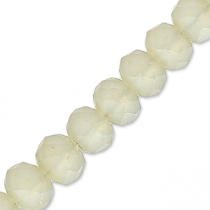 Tonde schiacciate sfaccettate mm. 4x3 Sand Frosted x40cm