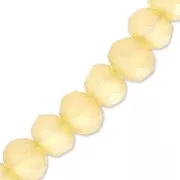 Tonde schiacciate sfaccettate mm. 4x3 Ocre Frosted x40cm