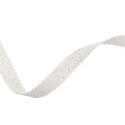 Nastro metallico Mokuba 9 mm - Filo bianco argento x50cm