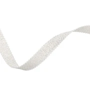 Nastro metallico Mokuba 9 mm - Filo bianco argento x50cm