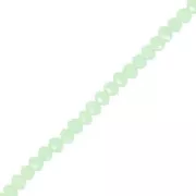 Tonde schiacciate sfaccettate mm. 3x2 Mint x37cm