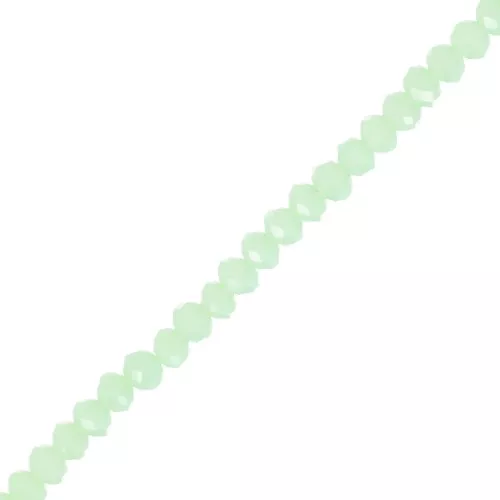 Tonde schiacciate sfaccettate mm. 3x2 Mint x37cm