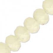 Perle sfaccettate rotonde - rotonde appiattite -6x5 mm Sabbia smerigliata x40cm|raw }}