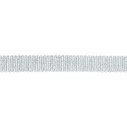 Nastro metallico Mokuba 9 mm - Filo argento azzurro x50cm