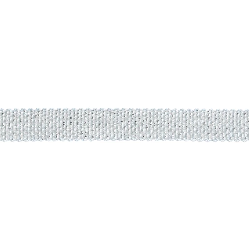 Nastro metallico Mokuba 9 mm - Filo argento azzurro x50cm