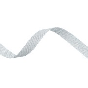 Nastro metallico Mokuba 9 mm - Filo argento azzurro x50cm