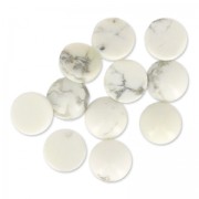 Cabochon tondo mm. 6 Howlite x1