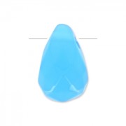 Goutte facettée 6x9mm Blue Agate x1