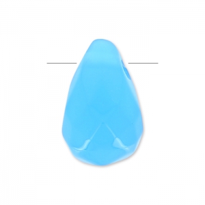 Goutte facettée 6x9mm Blue Agate x1